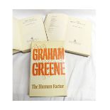 GRAHAM GREENE: 3 titles: A QUIET AMERICAN, 1955 1st edn, orig cl gt, THE HUMAN FACTOR, 1978 1st edn,