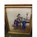 19TH CENTURY CHINESE SCHOOL, PAIR OF WATERCOLOURS ON RICE PAPER, Figurative Studies, 10" x 8" (2) (