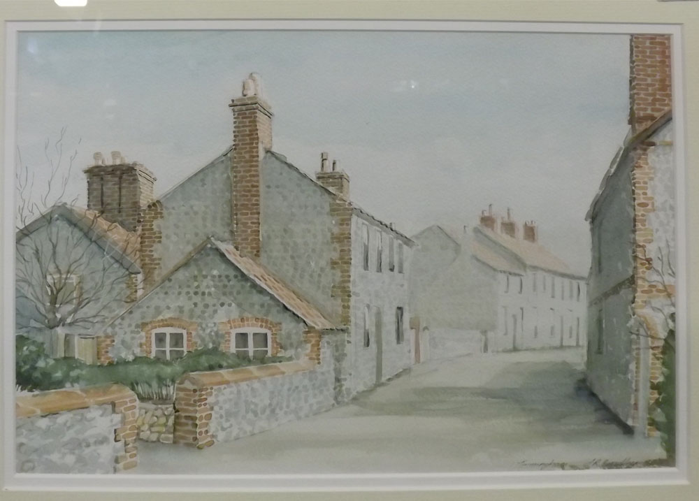 MIXED LOT: KEITH JOHNSON, SIGNED WATERCOLOURS, MILL AND SAILS, MILL AND FIGURES, TOGETHER WITH