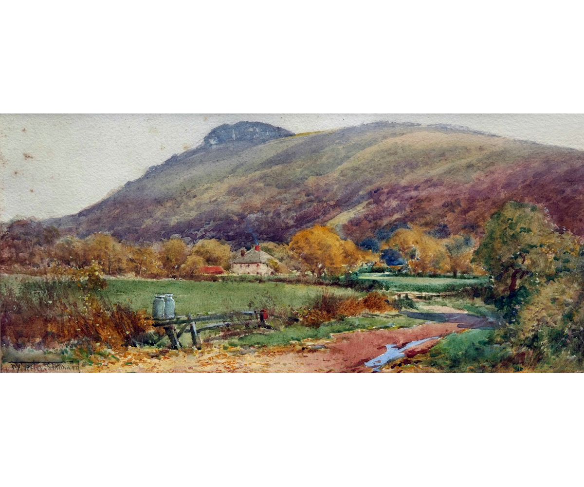 HENRY JOHN SYLVESTER STANNARD (1870-1951, BRITISH), "Chanctonbury Ring Near Worthing, Sussex",