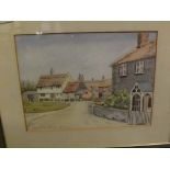 R C BOWLES, SIGNED GROUP OF THREE PEN, INK AND WATERCOLOURS, Landscape studies, 7" x 10" (3)