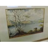 A D BELL, SIGNED AND DATED 1954 LOWER LEFT, WATERCOLOUR, Lakeland Scene, 10" x 14"