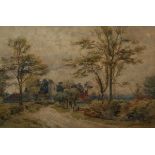 E JENNINGS, TWO INITIALLED, GROUP OF THREE WATERCOLOURS Norfolk Landscapes ASSORTED SIZES (3)