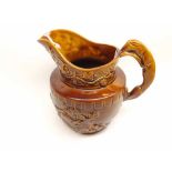 20th century Arthur Wood large brown glazed jug, 9" high