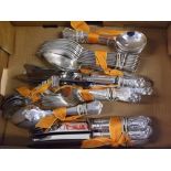 Collection of 20th century silver plated Kings pattern cutlery to include table knives, forks,