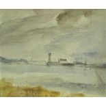 PETER GILMAN, SIGNED AND DATED 70 LOWER RIGHT, OIL ON BOARD,  Norfolk Landscape,  9 1/2 x 11 ins