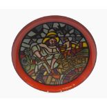 Poole Pottery medieval calendar series charger no 741 of 1000, march, issued 1973, designed by