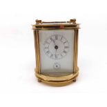 Modern oval carriage clock by Proclocks of China, 4" high