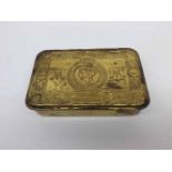 Queen Mary Christmas 1914 presentation tin, lacking original contents, 5" long