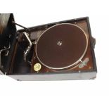 Vintage HMV model 101 portable cased gramophone