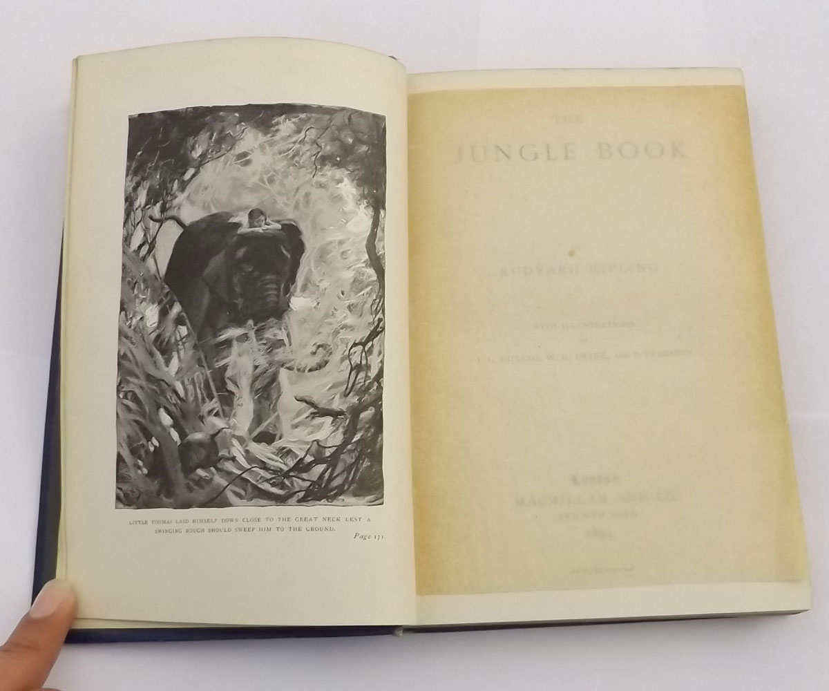RUDYARD KIPLING, 2 TITLES: THE JUNGLE BOOK; THE SECOND JUNGLE BOOK, London 1894, 1895, 1st editions, - Image 17 of 20