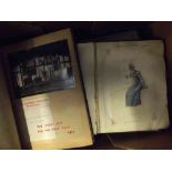 One Box: assorted ephemera including late 19th century scrap albums, early 20th century snapshot