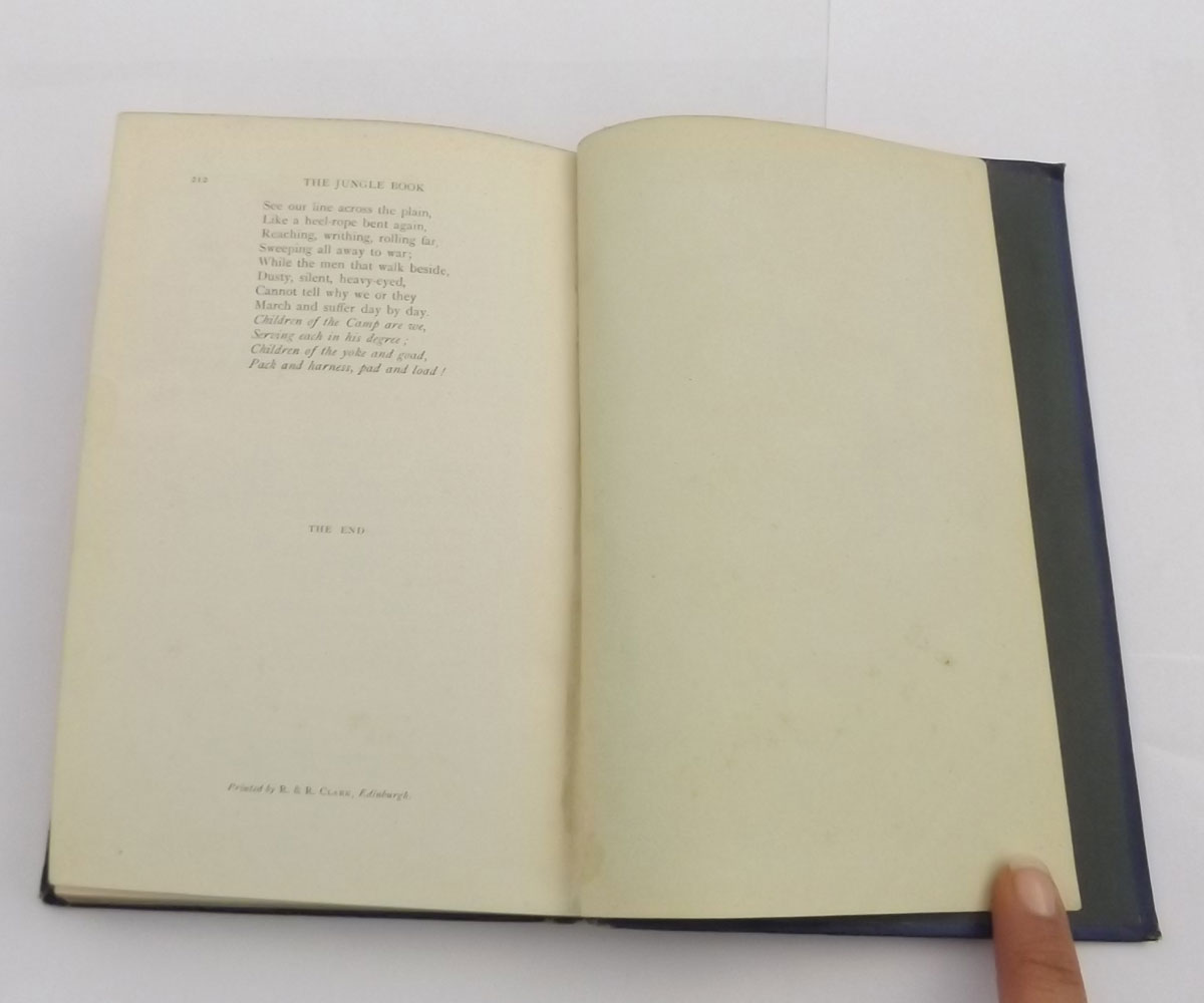 RUDYARD KIPLING, 2 TITLES: THE JUNGLE BOOK; THE SECOND JUNGLE BOOK, London 1894, 1895, 1st editions, - Image 20 of 20