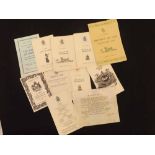 Packet: shipping ephemera relating to "SS Orion", Orion Lines circa 1930s, approx 19 items including