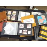 One Box: approx 10 circa mid-20th century holiday snapshot photograph albums