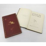 A A MILNE, 2 TITLES; WINNE-THE-POOH, illustrated E H Shepard, London 1926 1st edition, paper loss to