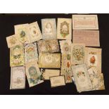 Packet: approx 20 mainly Valentines Cards, vast majority Victorian paper lace