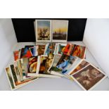 Packet: approx 150 modern postcards mainly art cards depicting famous European artists, plus