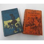 JULES VERNE, 2 TITLES: THEIR ISLAND HOME THE LATER ADVENTURES OF THE SWISS FAMILY ROBINSON,