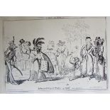 AFTER GEORGE CRUICKSHANK, packet of ten various black and white plates, London Dandies etc, 9 1/2" x