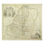 COVENS & MORTIER: CARTE DE LA TERRE SAINTE ... D'ISRAEL, engraved outline hand coloured map circa