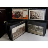 Picture Postcard Album: quantity Great War period picture postcards including real photograph