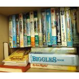 W E JOHNS, 20+ BIGGLES and BIGGLES RELATED TITLES, some 1st editions and dust wrappers