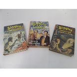 W E JOHNS, 3 TITLES: BIGGLES PRESSES ON, 1958, 1st edition; BIGGLES' COMBINED OPERATION, 1959, 1st