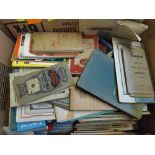 One Box: large quantity vintage folding maps circa 1920s and later