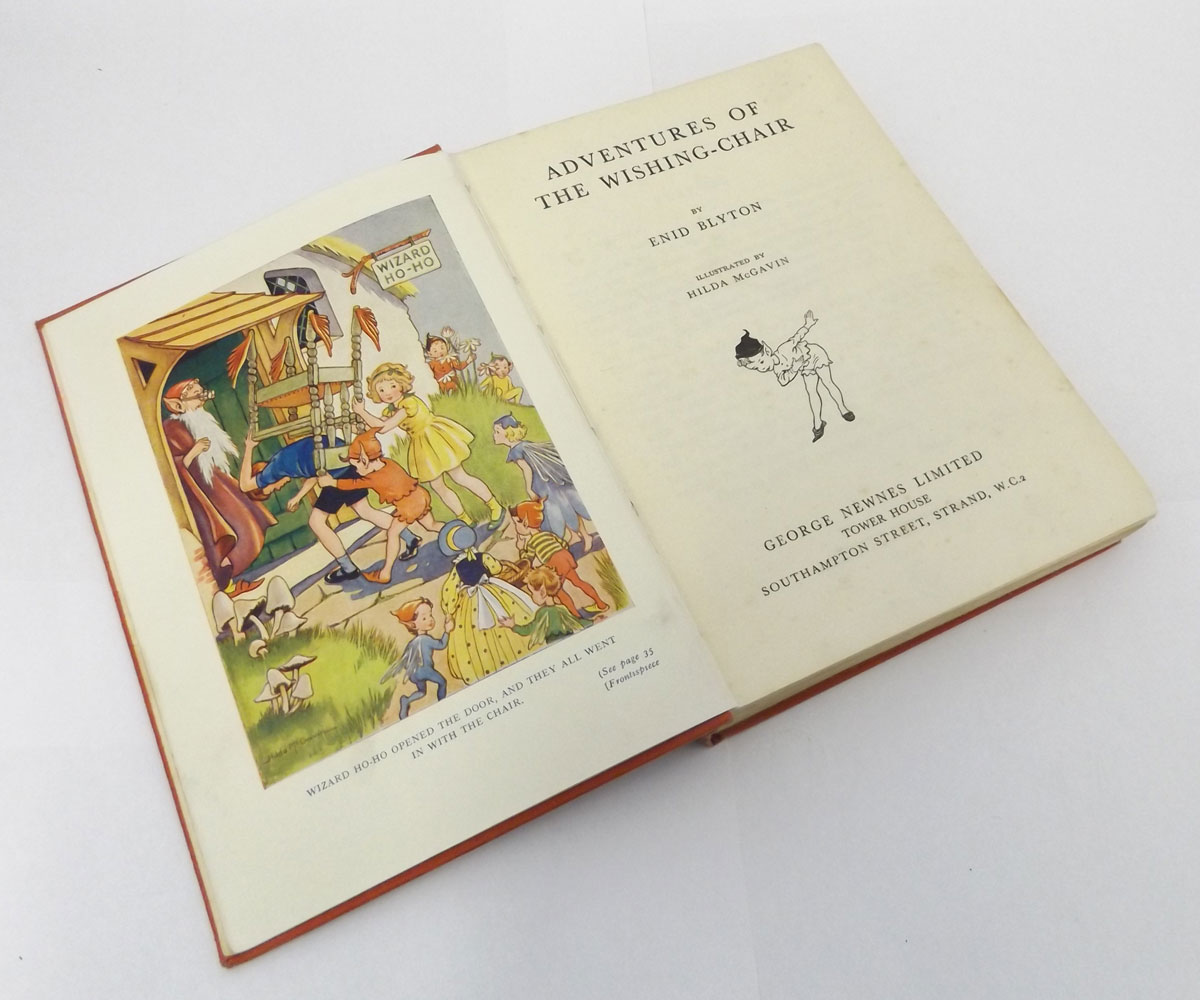 ENID BLYTON: THE ADVENTURES OF THE WISHING-CHAIR, illustrated Hilda McGavin, 1939, 2nd edition,