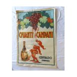 CHIANTI CAMPANI, coloured litho advertising poster, AGA Empoli, Firenze, 1000 x 700mm