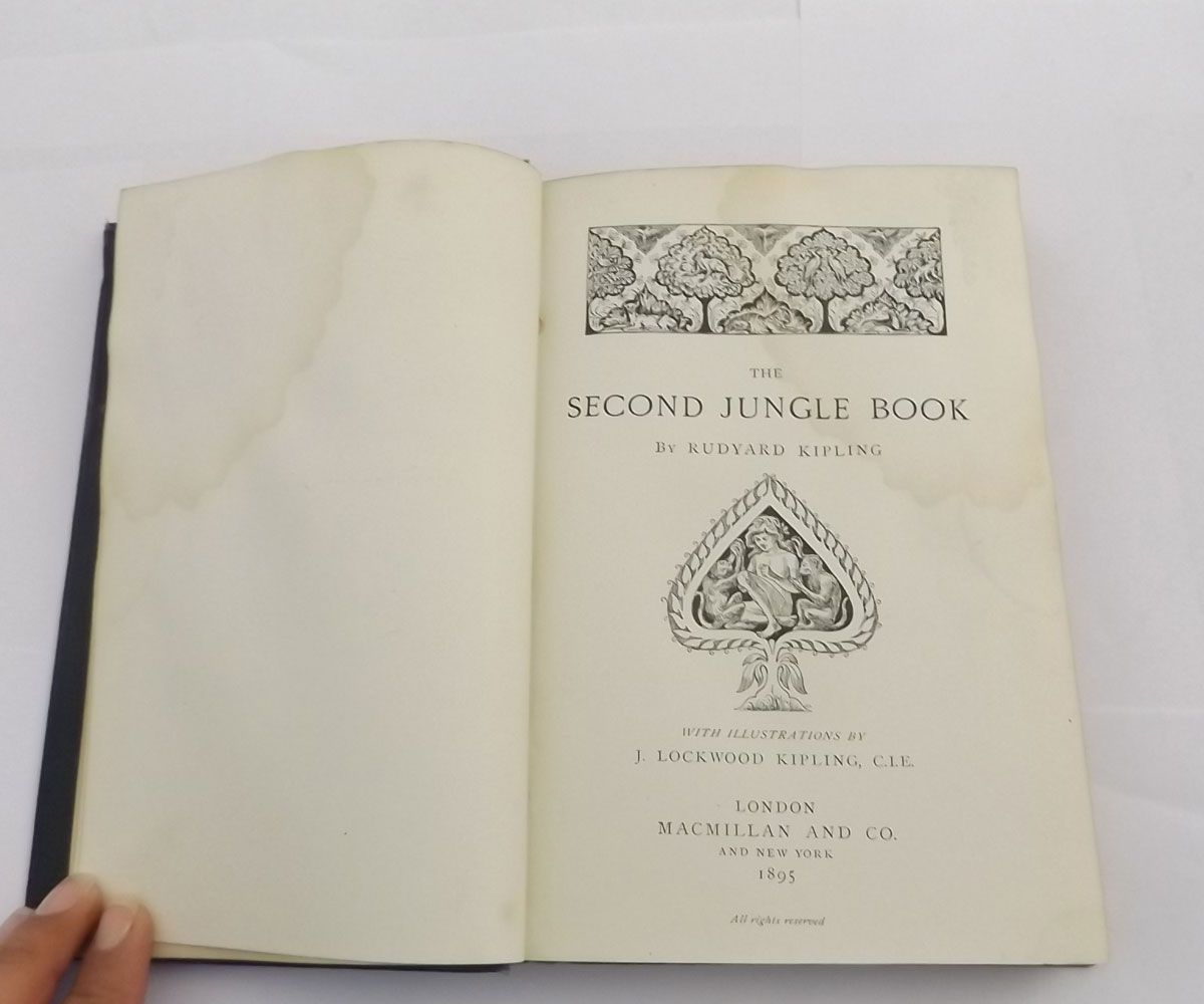 RUDYARD KIPLING, 2 TITLES: THE JUNGLE BOOK; THE SECOND JUNGLE BOOK, London 1894, 1895, 1st editions, - Image 9 of 20