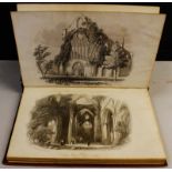 Two Victorian albums, assorted prints etc