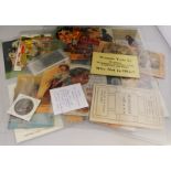 Packet: assorted ephemera including approx 16 picture postcards all concerning votes for women,