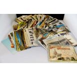 One Box: quantity assorted modern postcards, mainly topographical