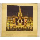 ERNEST COFFIN: JUBILEE DECORATIONS LONDON SUMMER 1935, orig col'd litho poster depicting the