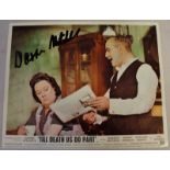 Warren Mitchell (1926-2015), signed coloured lobby card "Till Death Us Do Part", 200 x 250mm