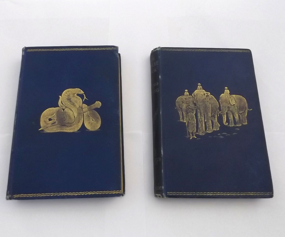 RUDYARD KIPLING, 2 TITLES: THE JUNGLE BOOK; THE SECOND JUNGLE BOOK, London 1894, 1895, 1st editions, - Image 2 of 20