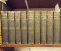 HORACE WALPOLE: THE LETTERS OF, ed Peter Cunningham, 1891 1st edn, 9 vols, orig cl gt, worn, (9)