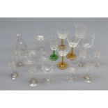 Mixed Lot: various Edwardian and later assorted small sherries and liqueur glasses (qty)