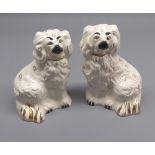 Pair of Beswick Staffordshire style model dogs, pattern number 1378/6, 5 1/2" high