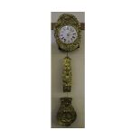 Late 19th or early 20th century French vineyard clock, the enamelled dial marked "Aubert a Port St