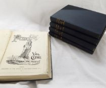 PUNCH, 1916, 1918, 1925, vols 150 - 151, 154-55, 168, 5 vols, 4to, unif cl (4)