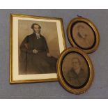 E LANGLOIS JNR, SIGNED AND DATED 1850 LOWER LEFT, PASTEL, Portrait of Charles Clarke clergyman and