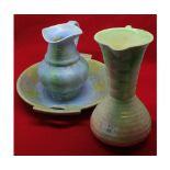 Mixed lot comprising: a Beswick pottery jug and bowl set, pattern No 421, together with a Carlton