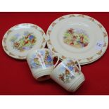 Royal Doulton "Bunnikins" wares comprising two cups, saucers and two plates (6)