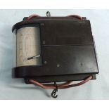 German, Mid-20th century aviation barograph, the Bakelite case with chrome carry handle and