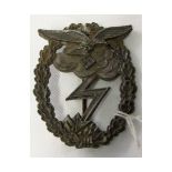 German World War II style Luftwaffe ground assault badge