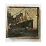 British Commemorative “Lusitania” medal of typical form in its original fitted case together with