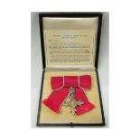 M B E Ladies Breast badge “The Most Excellent Order of the British Empire”, cased